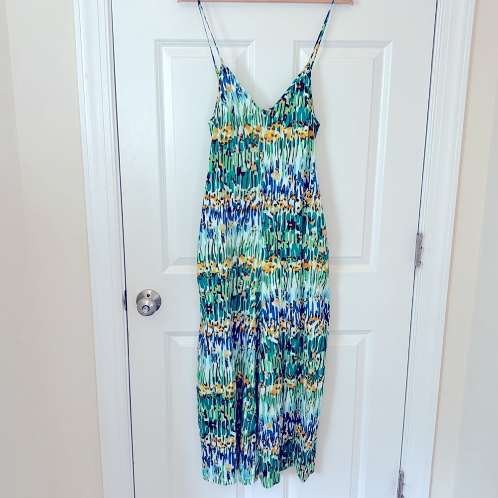 Frances Valentine Cheree Tank Jumpsuit Meadow Print - Size Small, EUC